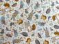Preview: Patchworkstoff von Makower aus der Serie Doodle Days mit Eichhörnchen Fuchs Uhu Igel